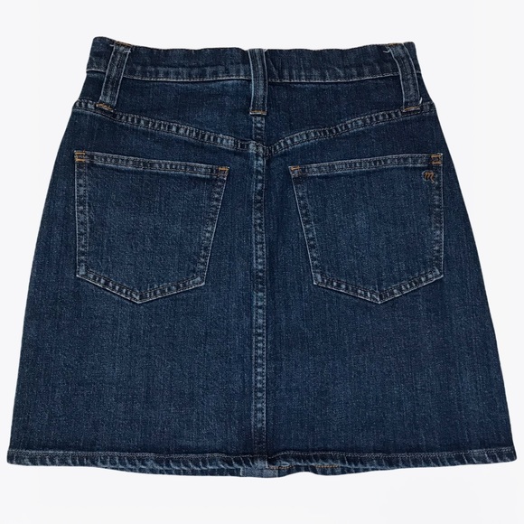 Madewell Button Down Denim Mini Skirt - 24 - Picture 10 of 17